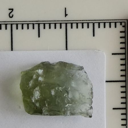 Olivazld Moldavit meteorit becsapdsksr veg 3,1 ct