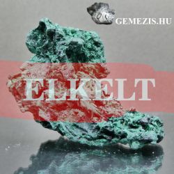  Malachit darab, fnyes ts kristlyokkal 23 gramm